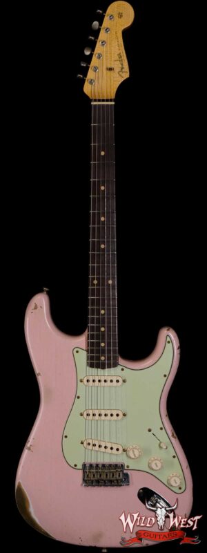 Fender Custom Shop 1962 Stratocaster Relic AAA Rosewood Board with Quartersawn Maple Neck Shell Pink