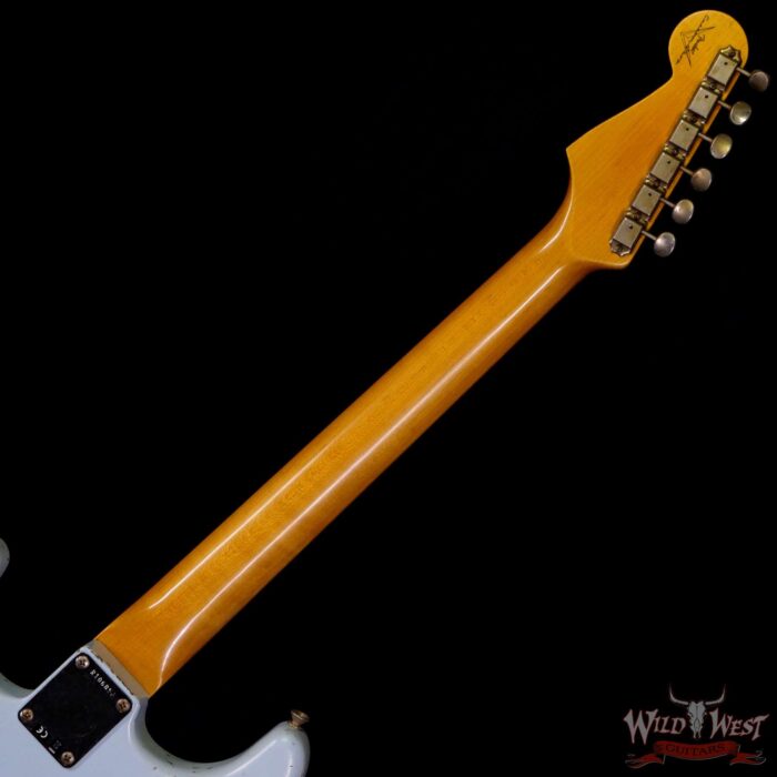 Fender Custom Shop 1962 Stratocaster Relic AAA Rosewood Board with Quartersawn Maple Neck Aged Sonic Blue - Image 5