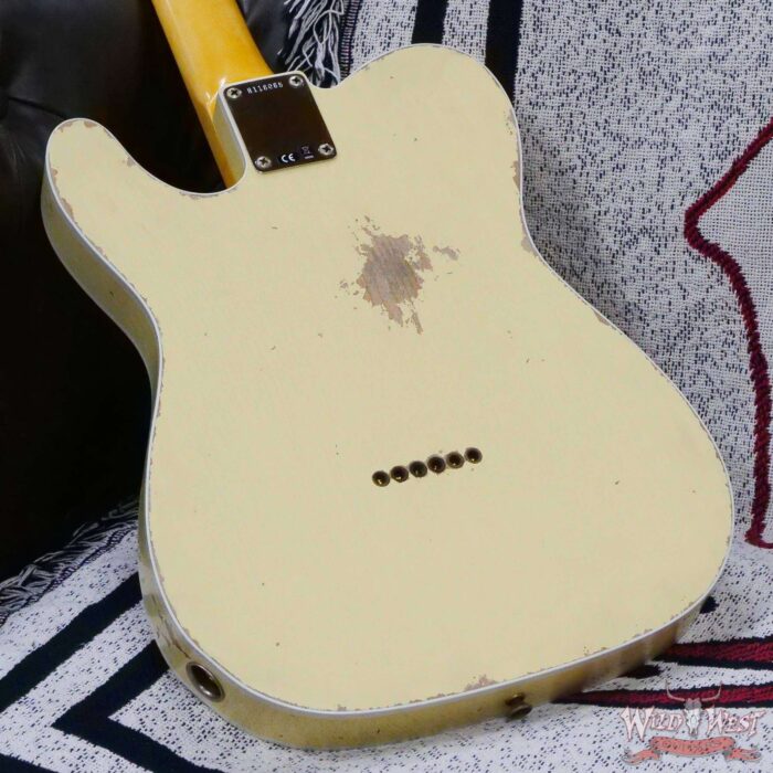 Fender Custom Shop 1962 Telecaster Custom Rosewood Slab Board Hand-Wound Pickups Relic Vintage White - Image 12