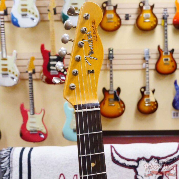 Fender Custom Shop 1962 Telecaster Custom Rosewood Slab Board Hand-Wound Pickups Relic Shell Pink 7.30 lbs - Image 5