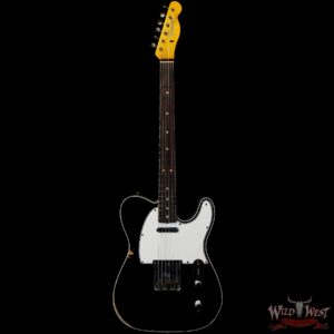 Fender Custom Shop 1962 Telecaster Custom Rosewood Slab Board Hand-Wound Pickups Relic Black - Image 3