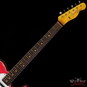 Fender Custom Shop 1962 Telecaster Custom Rosewood Slab Board Hand-Wound Pickups Heavy Relic Fiesta Red 7.30 lbs - Image 4