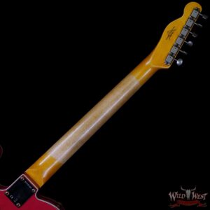 Fender Custom Shop 1962 Telecaster Custom Rosewood Slab Board Hand-Wound Pickups Heavy Relic Fiesta Red 7.30 lbs - Image 5