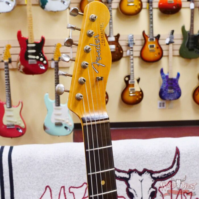 Fender Custom Shop 1962 Telecaster Custom Rosewood Slab Board Hand-Wound Pickups Heavy Relic Fiesta Red 7.30 lbs - Image 7