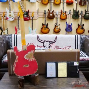 Fender Custom Shop 1962 Telecaster Custom Rosewood Slab Board Hand-Wound Pickups Heavy Relic Fiesta Red 7.30 lbs - Image 10