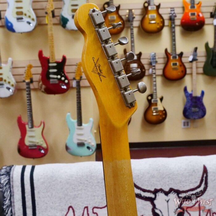 Fender Custom Shop 1962 Telecaster Custom Rosewood Slab Board Hand-Wound Pickups Heavy Relic Fiesta Red 7.30 lbs - Image 11