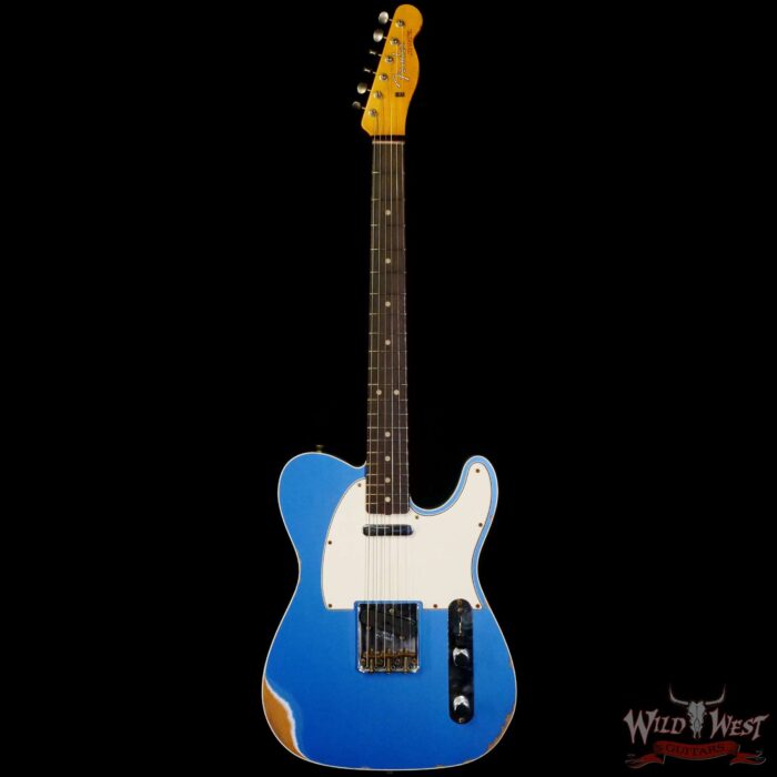 Fender Custom Shop 1962 Telecaster Custom Rosewood Slab Board Hand-Wound Pickups Relic Lake Placid Blue - Image 3