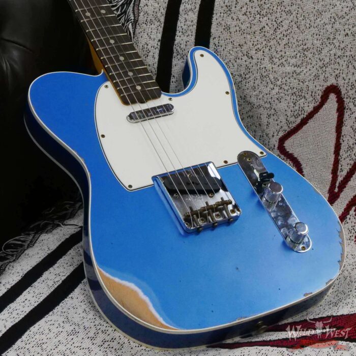Fender Custom Shop 1962 Telecaster Custom Rosewood Slab Board Hand-Wound Pickups Relic Lake Placid Blue - Image 8