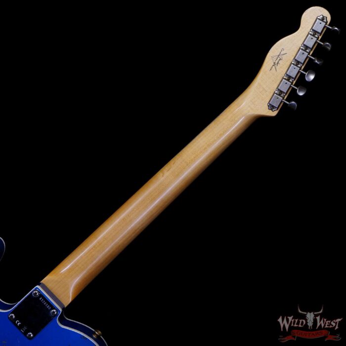 Fender Custom Shop 1962 Telecaster Custom Rosewood Slab Board Hand-Wound Pickups Heavy Relic Lake Placid Blue - Image 5