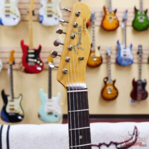 Fender Custom Shop 1962 Telecaster Custom Rosewood Slab Board Hand-Wound Pickups Heavy Relic Lake Placid Blue - Image 7