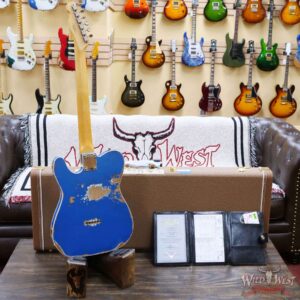 Fender Custom Shop 1962 Telecaster Custom Rosewood Slab Board Hand-Wound Pickups Heavy Relic Lake Placid Blue - Image 9