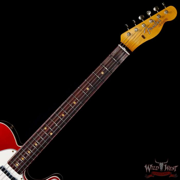 Fender Custom Shop 1962 Telecaster Custom Rosewood Slab Board Hand-Wound Pickups Relic Candy Apple Red - Image 4