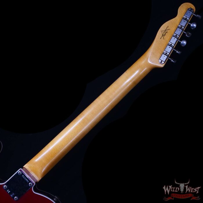 Fender Custom Shop 1962 Telecaster Custom Rosewood Slab Board Hand-Wound Pickups Relic Candy Apple Red - Image 5