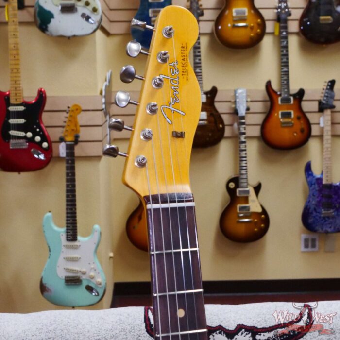 Fender Custom Shop 1962 Telecaster Custom Rosewood Slab Board Hand-Wound Pickups Relic Candy Apple Red - Image 7