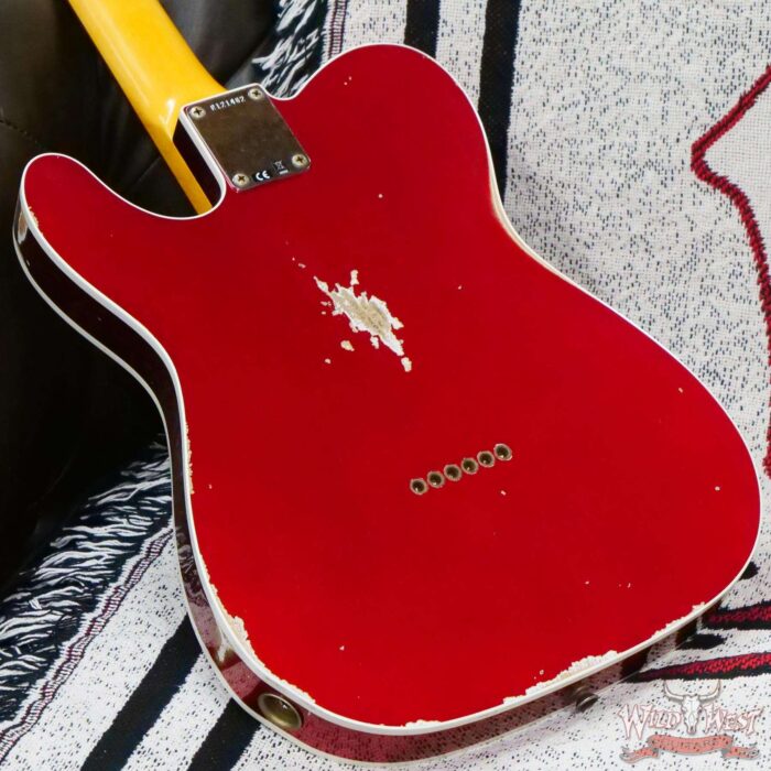 Fender Custom Shop 1962 Telecaster Custom Rosewood Slab Board Hand-Wound Pickups Relic Candy Apple Red - Image 11