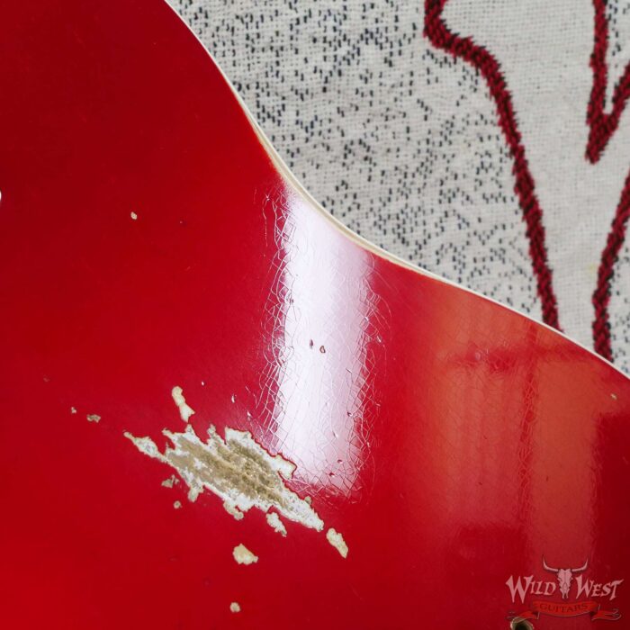 Fender Custom Shop 1962 Telecaster Custom Rosewood Slab Board Hand-Wound Pickups Relic Candy Apple Red - Image 12
