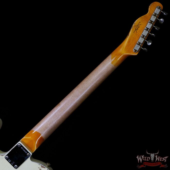 Fender Custom Shop 1962 Telecaster Custom Rosewood Slab Board Hand-Wound Pickups Heavy Relic Vintage White - Image 5