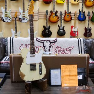Fender Custom Shop 1962 Telecaster Custom Rosewood Slab Board Hand-Wound Pickups Heavy Relic Vintage White - Image 6