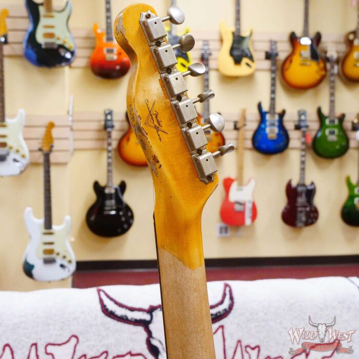 Fender Custom Shop 1962 Telecaster Custom Rosewood Slab Board Hand-Wound Pickups Heavy Relic Vintage White - Image 10