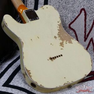 Fender Custom Shop 1962 Telecaster Custom Rosewood Slab Board Hand-Wound Pickups Heavy Relic Vintage White - Image 11