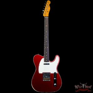 Fender Custom Shop 1962 Telecaster Custom Rosewood Slab Board Hand-Wound Pickups Relic Candy Apple Red 7.20 lbs - Image 3