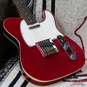 Fender Custom Shop 1962 Telecaster Custom Rosewood Slab Board Hand-Wound Pickups Relic Candy Apple Red 7.20 lbs - Image 8