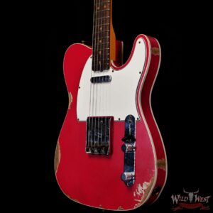 Fender Custom Shop 1962 Telecaster Custom Rosewood Slab Board Hand-Wound Pickups Relic Fiesta Red 7.10 lbs - Image 2