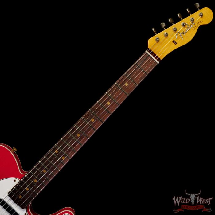 Fender Custom Shop 1962 Telecaster Custom Rosewood Slab Board Hand-Wound Pickups Relic Fiesta Red 7.10 lbs - Image 4
