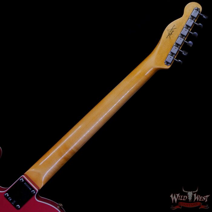 Fender Custom Shop 1962 Telecaster Custom Rosewood Slab Board Hand-Wound Pickups Relic Fiesta Red 7.10 lbs - Image 5