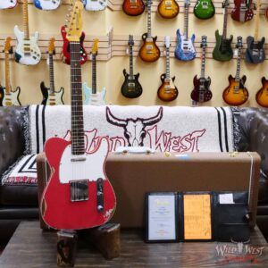 Fender Custom Shop 1962 Telecaster Custom Rosewood Slab Board Hand-Wound Pickups Relic Fiesta Red 7.10 lbs - Image 6