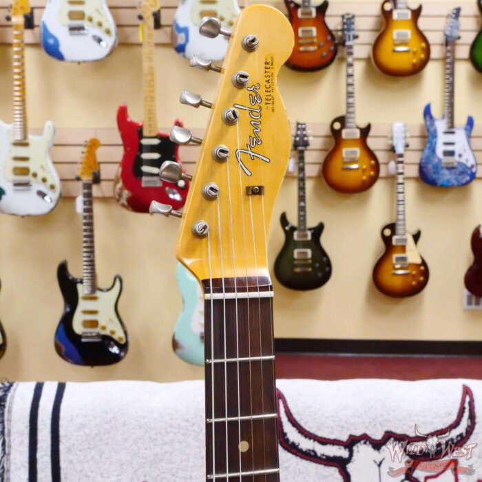 Fender Custom Shop 1962 Telecaster Custom Rosewood Slab Board Hand-Wound Pickups Relic Fiesta Red 7.10 lbs - Image 7