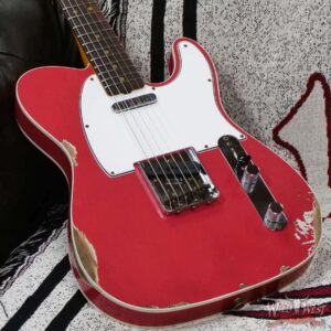 Fender Custom Shop 1962 Telecaster Custom Rosewood Slab Board Hand-Wound Pickups Relic Fiesta Red 7.10 lbs - Image 8