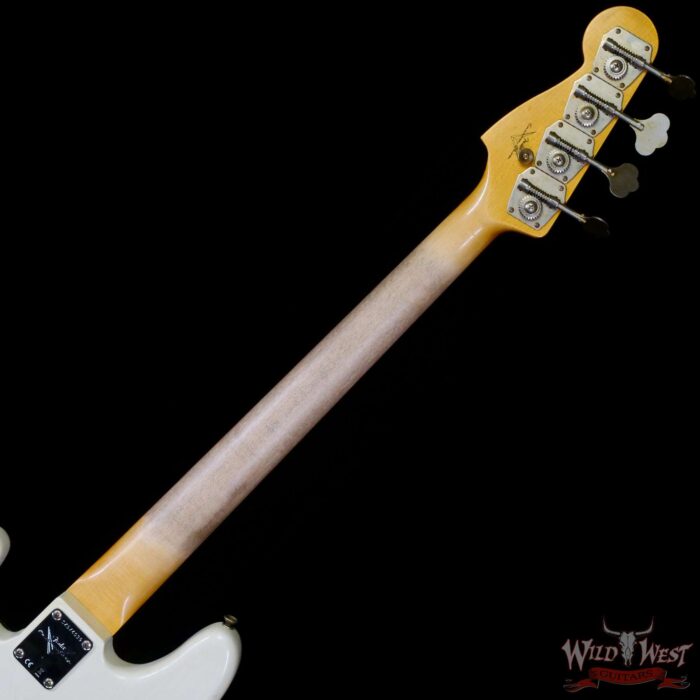 Fender Custom Shop 1963 Precision Bass P-Bass Journeyman Relic Aged Olympic White - Image 5