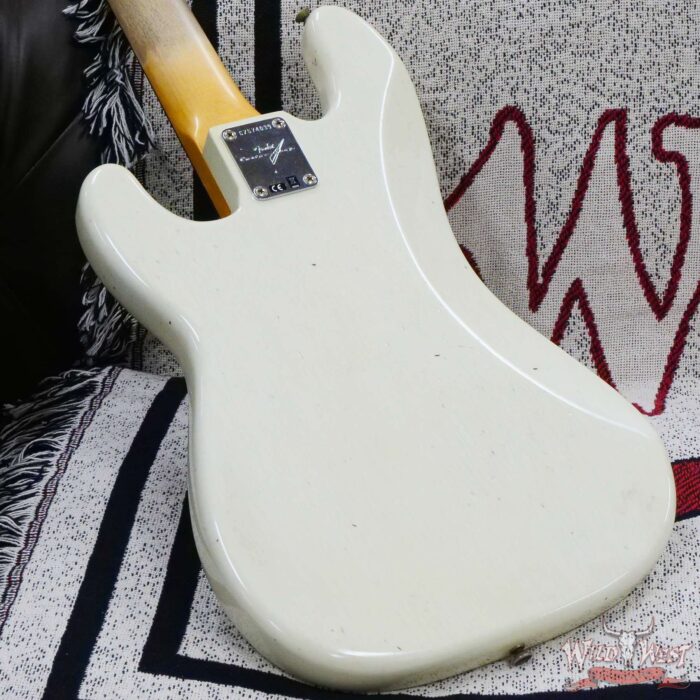Fender Custom Shop 1963 Precision Bass P-Bass Journeyman Relic Aged Olympic White - Image 12