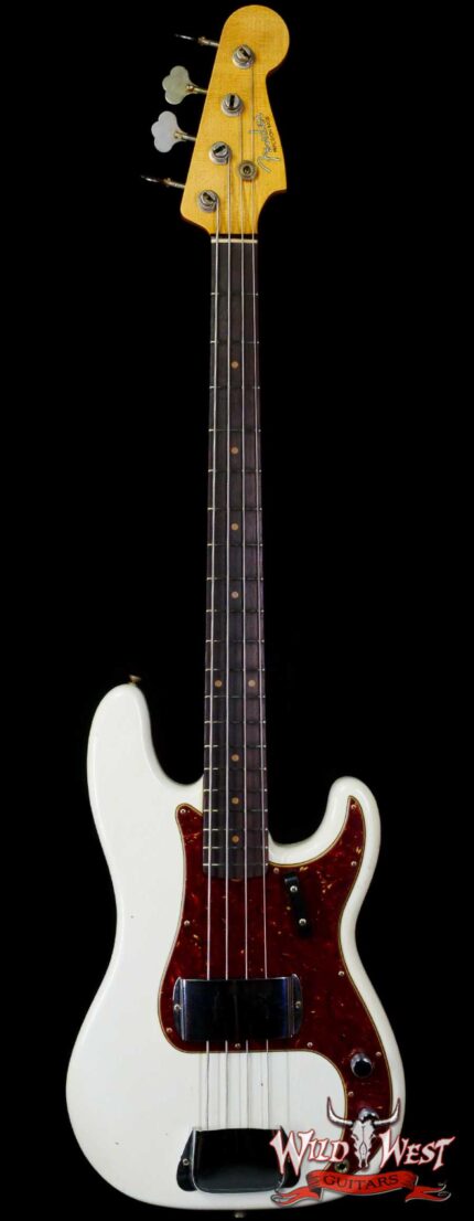 Fender Custom Shop 1963 Precision Bass P-Bass Journeyman Relic Aged Olympic White