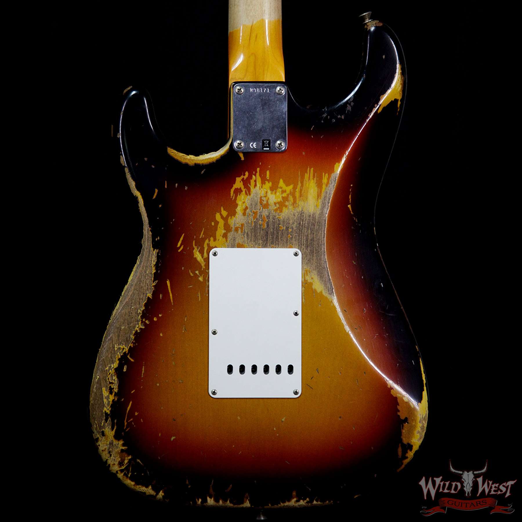 fendercs-1963-strathr-3ts-r98171-bb__wwg.jpg Fender Custom Shop 1963 Stratocaster Heavy Relic AAA Rosewood Fingerboard 3 Tone Sunburst - Image 6