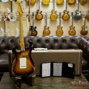 Fender Custom Shop 1963 Stratocaster Heavy Relic AAA Rosewood Fingerboard 3 Tone Sunburst - Image 14