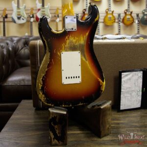 Fender Custom Shop 1963 Stratocaster Heavy Relic AAA Rosewood Fingerboard 3 Tone Sunburst - Image 15