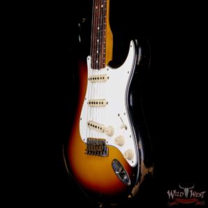 Fender Custom Shop 1963 Stratocaster Relic AAA Rosewood Board with Quartersawn Maple Neck 3 Tone Sunburst - Image 2