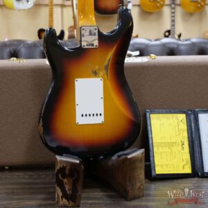 Fender Custom Shop 1963 Stratocaster Relic AAA Rosewood Board with Quartersawn Maple Neck 3 Tone Sunburst - Image 11