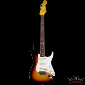 Fender Custom Shop 1963 Stratocaster Relic AAA Rosewood Board with Quartersawn Maple Neck 3 Tone Sunburst - Image 3