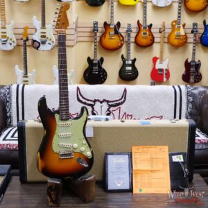 Fender Custom Shop Limited Edition 1963 Stratocaster Hand-Wound Pickups Roasted Maple Neck Relic 3-Color Sunburst - Image 6