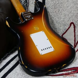 Fender Custom Shop Limited Edition 1963 Stratocaster Hand-Wound Pickups Roasted Maple Neck Relic 3-Color Sunburst - Image 11
