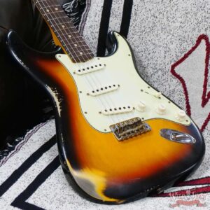 Fender Custom Shop Limited 1963 Stratocaster Hand-Wound Pickups Heavy Relic Aged 3 Tone Sunburst - Image 8