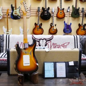 Fender Custom Shop Limited 1963 Stratocaster Hand-Wound Pickups Heavy Relic Aged 3 Tone Sunburst - Image 10