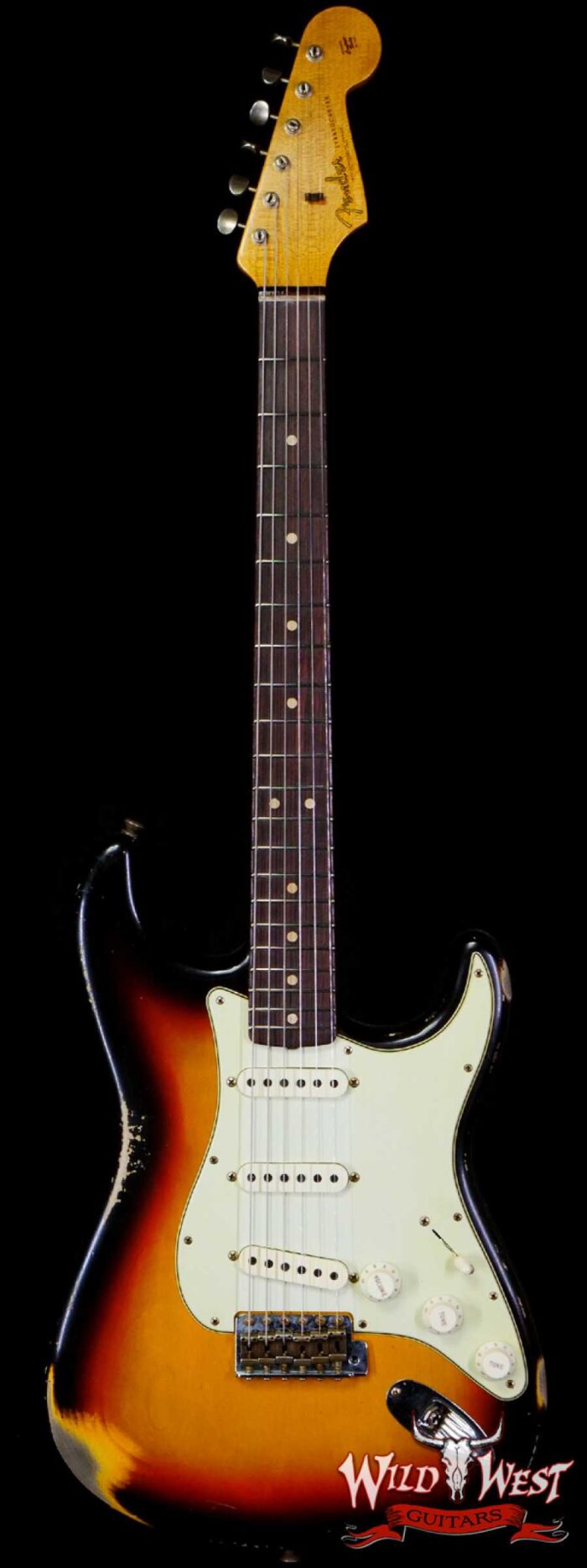 Fender Custom Shop Limited 1963 Stratocaster Hand-Wound Pickups Heavy Relic Aged 3 Tone Sunburst - Image 1