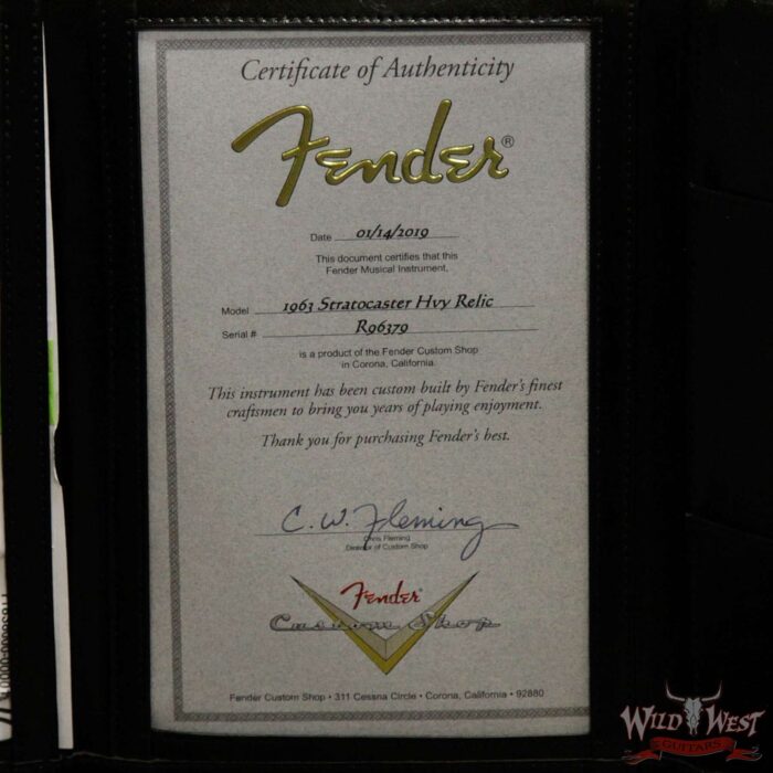 Fender Custom Shop 1963 Stratocaster AAA Rosewood Fingerboard Heavy Relic British Racing Green - Image 15
