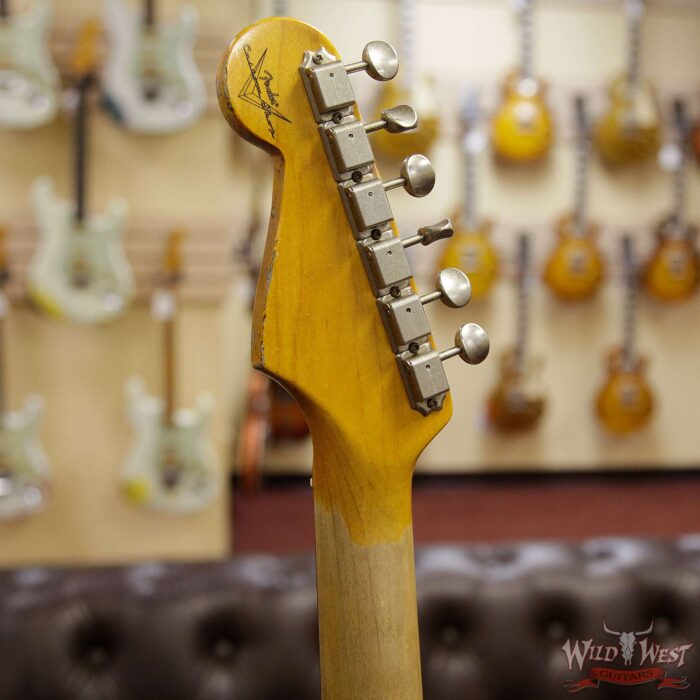 Fender Custom Shop 1963 Stratocaster AAA Rosewood Fingerboard Heavy Relic British Racing Green - Image 9