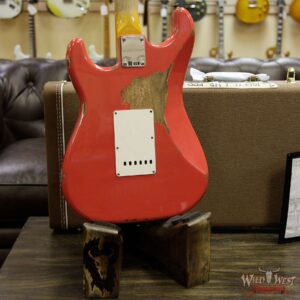 Fender Custom Shop 1963 Stratocaster AAA Rosewood Fingerboard Heavy Relic Fiesta Red - Image 14