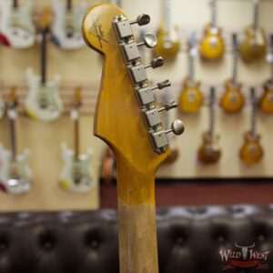 Fender Custom Shop 1963 Stratocaster AAA Rosewood Fingerboard Heavy Relic Fiesta Red - Image 9